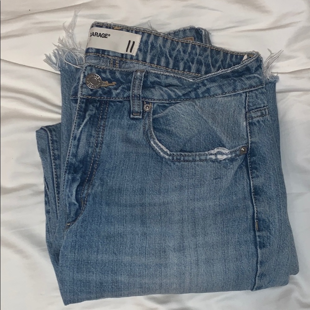 Garage Boyfriend Jeans Distressed Bottoms
